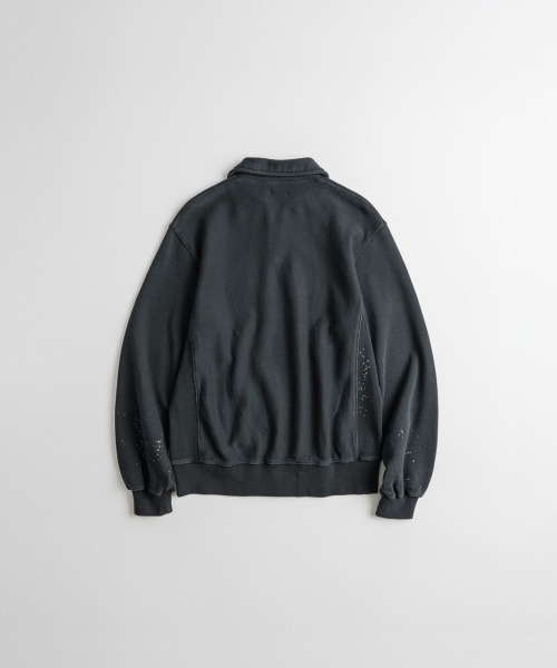 BEHEAVYER(ビヘイビアー)の「DISTRESSED QUARTER ZIP SWEAT charcoal(スウェット・メンズ・その他・2/3/4)」の3枚目の写真