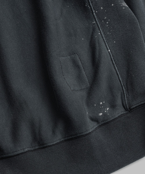 BEHEAVYER(ビヘイビアー)の「DISTRESSED QUARTER ZIP SWEAT charcoal(スウェット・メンズ・その他・2/3/4)」の7枚目の写真
