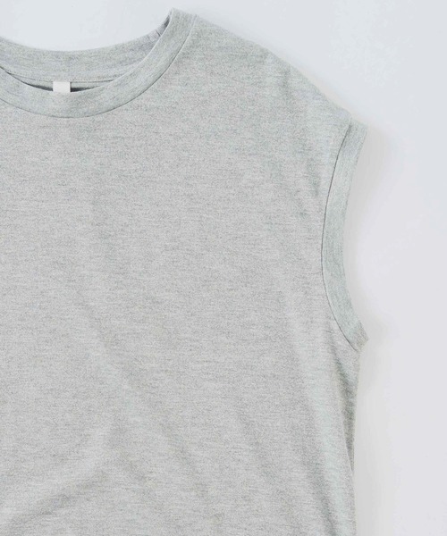 Kelen(ケレン)の「「KELEN / ケレン」ラメ糸混クルーネックフレンチスリーブTEE(Tシャツ/カットソー・レディース・ブラック/オフホワイト/グレー・FREE)」の9枚目の写真
