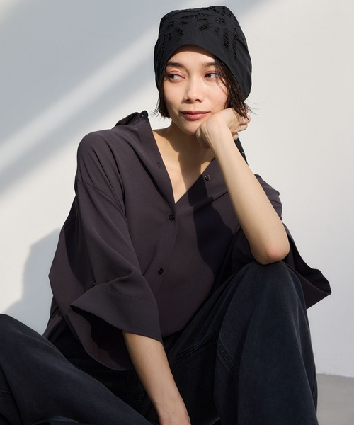 BARNYARDSTORM(バンヤードストーム)の「BARNYARDSTORM / ポプリンWシルエットシャツ【WEB限定カラー / サイズ】(シャツ/ブラウス・レディース・ピンク/ブラウン/ホワイト/チャコールグレー/ライトブルー・S/M/L)」の1枚目の写真