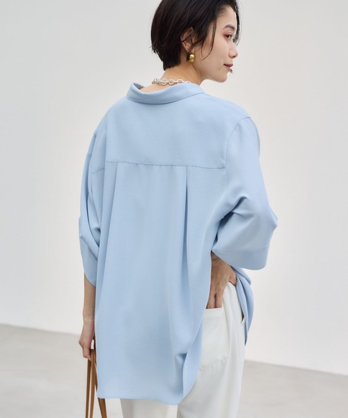 BARNYARDSTORM(バンヤードストーム)の「BARNYARDSTORM / ポプリンWシルエットシャツ【WEB限定カラー / サイズ】(シャツ/ブラウス・レディース・ピンク/ブラウン/ホワイト/チャコールグレー/ライトブルー・S/M/L)」の17枚目の写真