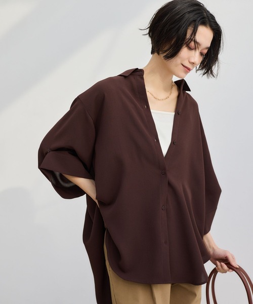 BARNYARDSTORM(バンヤードストーム)の「BARNYARDSTORM / ポプリンWシルエットシャツ【WEB限定カラー / サイズ】(シャツ/ブラウス・レディース・ピンク/ブラウン/ホワイト/チャコールグレー/ライトブルー・S/M/L)」の21枚目の写真