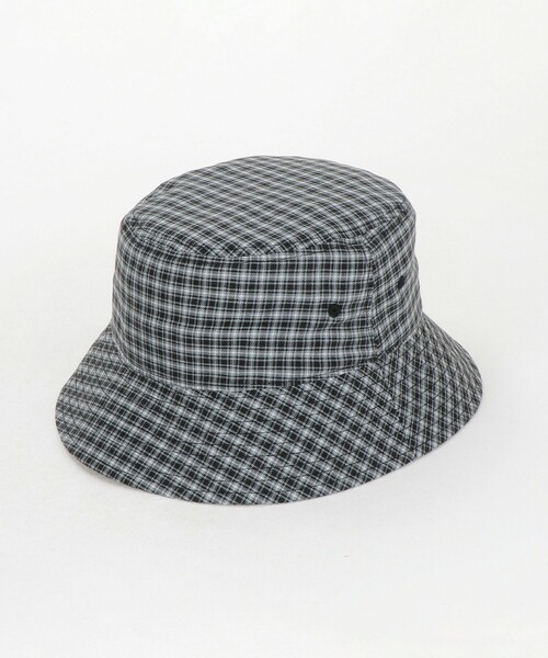 Steven Alan（スティーブンアラン）の「＜Steven Alan＞ ドレープ オックス チェック バケット ハット（ハット・メンズ・ライトグレー/ブラック・FREE）」の2枚目の写真