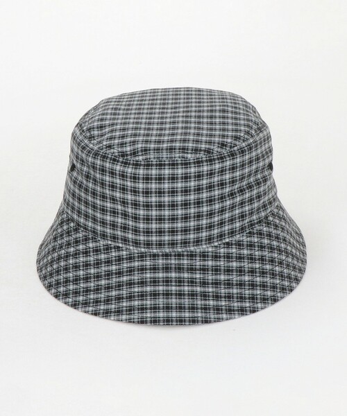 Steven Alan（スティーブンアラン）の「＜Steven Alan＞ ドレープ オックス チェック バケット ハット（ハット・メンズ・ライトグレー/ブラック・FREE）」の3枚目の写真