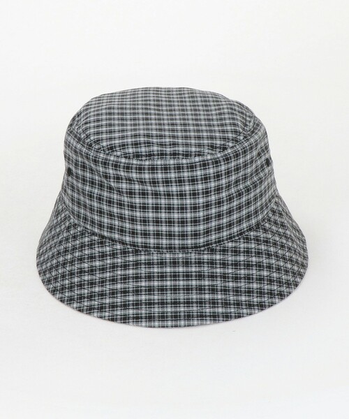 Steven Alan（スティーブンアラン）の「＜Steven Alan＞ ドレープ オックス チェック バケット ハット（ハット・メンズ・ライトグレー/ブラック・FREE）」の4枚目の写真