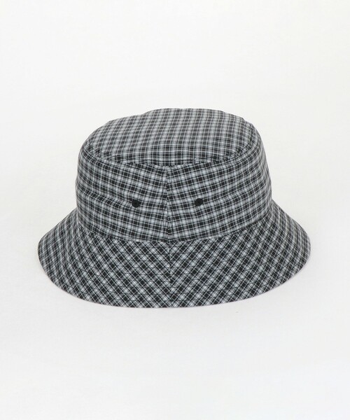 Steven Alan（スティーブンアラン）の「＜Steven Alan＞ ドレープ オックス チェック バケット ハット（ハット・メンズ・ライトグレー/ブラック・FREE）」の5枚目の写真