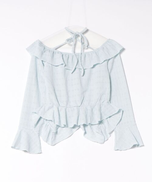 GORGE（ゴージ）の「フリルデザインブラウス／春夏／全3色（シャツ/ブラウス・レディース・サックスブルー/アイボリー/ブラック・F）」の21枚目の写真
