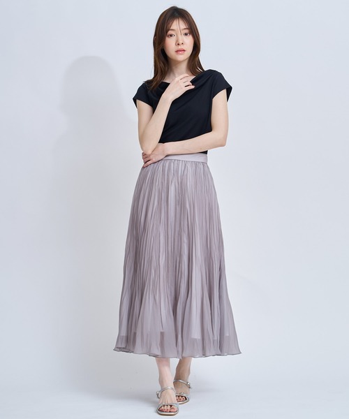 NOELA(ノエラ)の「シアーランダムプリーツスカート(スカート・レディース・オフホワイト/ピンク/モカ・S/M)」の15枚目の写真