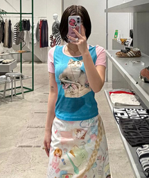 ASHLEY WILLIAMS（アシュリーウィリアムス）の「【Ashley Williams】 BABY TEE（ブルー）（Tシャツ/カットソー）」