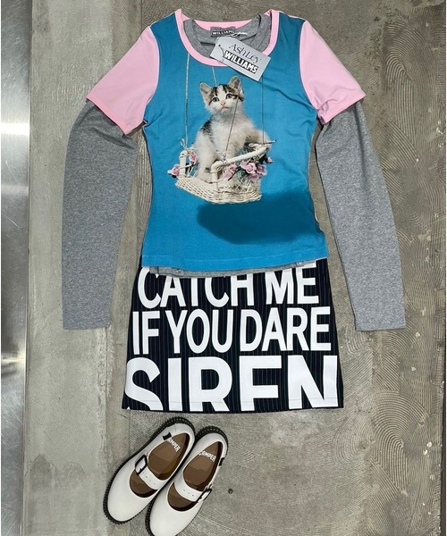 Ashley Williams】 BABY TEE（ブルー）（Tシャツ/カットソー）｜ASHLEY