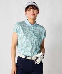 【FILA GOLF:フィラゴルフ】レディース半袖シャツ　冷感カノコ　ゴルフ