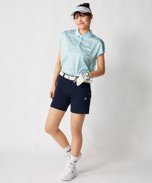 FILA GOLF(フィラゴルフ )の「【FILA GOLF:フィラゴルフ】レディース半袖シャツ 冷感カノコ ゴルフ(シャツ/ブラウス・レディース・ホワイト/ライトブルー/ブラック・MEDIUM/X-LARGE/LARGE)」の9枚目の写真