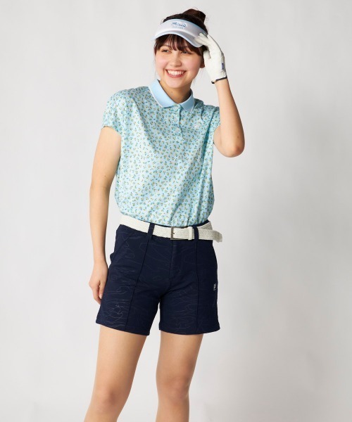 FILA GOLF(フィラゴルフ )の「【FILA GOLF:フィラゴルフ】レディース半袖シャツ 冷感カノコ ゴルフ(シャツ/ブラウス・レディース・ホワイト/ライトブルー/ブラック・MEDIUM/X-LARGE/LARGE)」の11枚目の写真