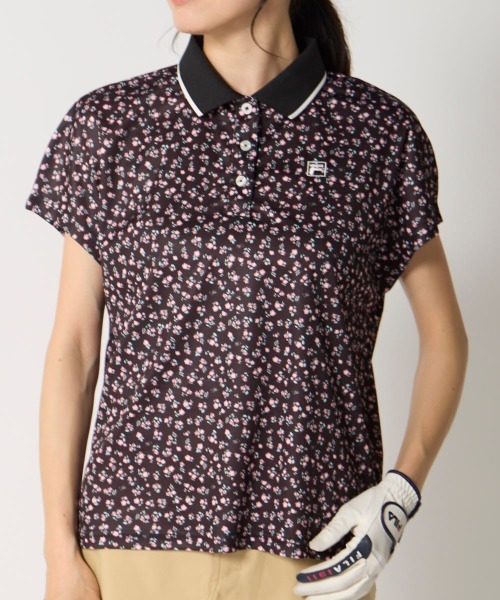 FILA GOLF(フィラゴルフ )の「【FILA GOLF:フィラゴルフ】レディース半袖シャツ 冷感カノコ ゴルフ(シャツ/ブラウス・レディース・ホワイト/ライトブルー/ブラック・MEDIUM/X-LARGE/LARGE)」の15枚目の写真