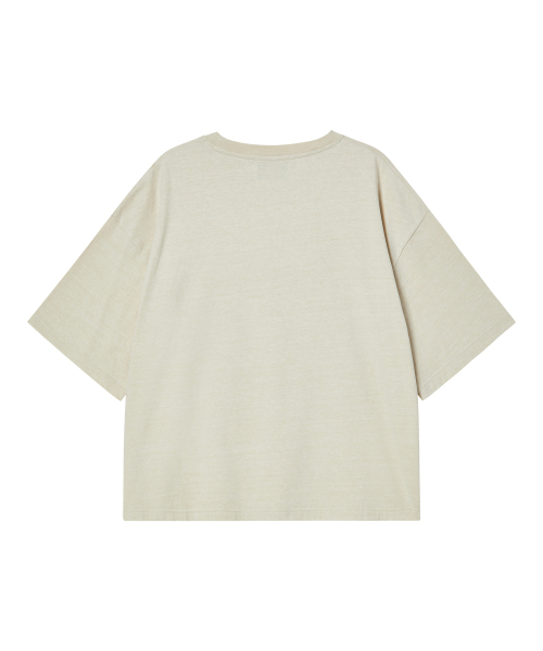 Beyond Closet（-）の「[コレクションライン] ヴィンテージプリントディテールピグメントウォッシング半袖Tシャツアイボリー（Tシャツ/カットソー・メンズ・その他・MEDIUM/LARGE）」の3枚目の写真