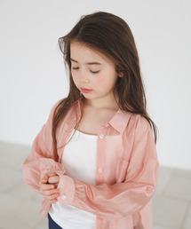 BAYFLOW | ［シャツとインナーの2点セット]キャミ付きシアーシャツ(KIDS)(シャツ/ブラウス)