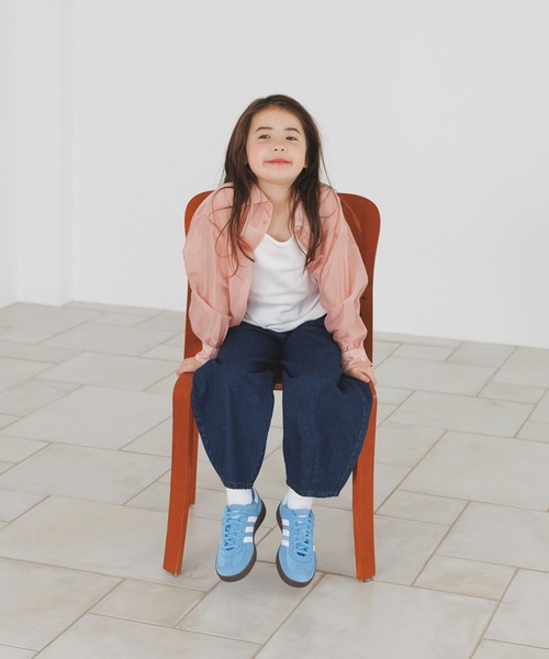 BAYFLOW（ベイフロー）の「［シャツとインナーの2点セット]キャミ付きシアーシャツ(KIDS)（シャツ/ブラウス・キッズ・ホワイト/ピンク/ブルー・130cm/110cm/150cm）」の13枚目の写真