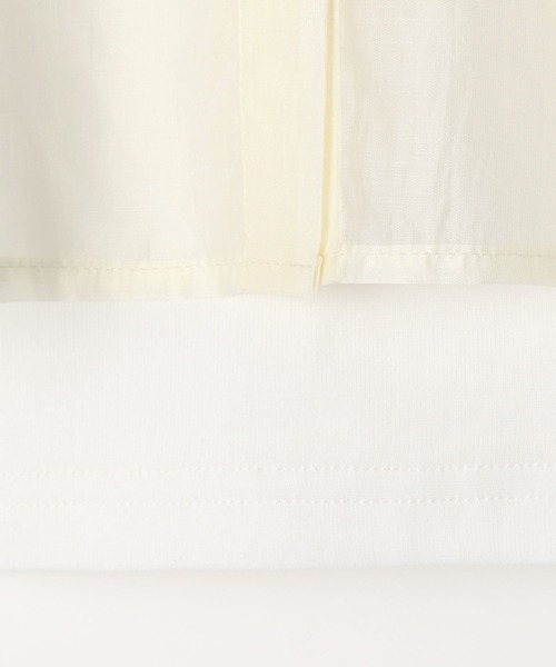 BAYFLOW（ベイフロー）の「［シャツとインナーの2点セット]キャミ付きシアーシャツ(KIDS)（シャツ/ブラウス・キッズ・ホワイト/ピンク/ブルー・130cm/110cm/150cm）」の10枚目の写真