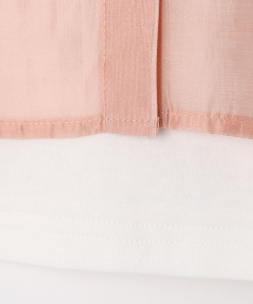 BAYFLOW（ベイフロー）の「［シャツとインナーの2点セット]キャミ付きシアーシャツ(KIDS)（シャツ/ブラウス・キッズ・ホワイト/ピンク/ブルー・130cm/110cm/150cm）」の11枚目の写真