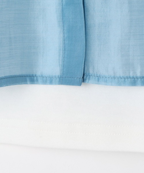 BAYFLOW（ベイフロー）の「［シャツとインナーの2点セット]キャミ付きシアーシャツ(KIDS)（シャツ/ブラウス・キッズ・ホワイト/ピンク/ブルー・130cm/110cm/150cm）」の12枚目の写真