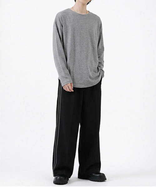 revertical(リバーティカル)の「オーバーサイズ ボートネック ロングスリーブTシャツ(Tシャツ/カットソー・メンズ・グレー・SMALL/LARGE/MEDIUM)」の5枚目の写真