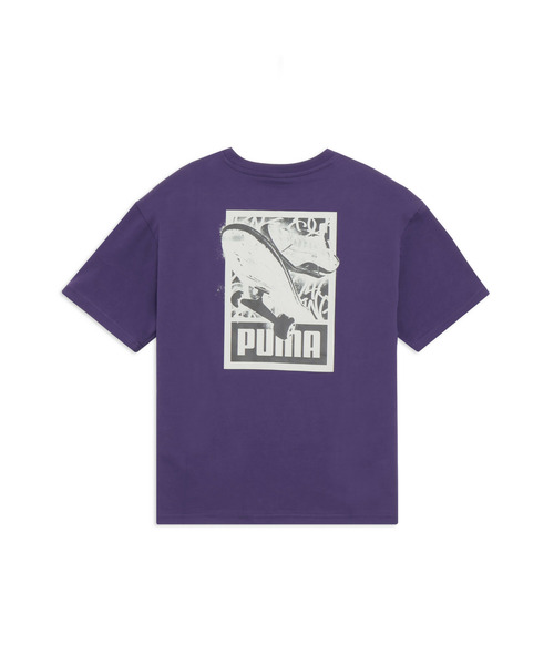 PUMA（プーマ）の「PUMA プーマ メンズ ESS エレベーテッド MX スケートボード 半袖 Tシャツ（Tシャツ/カットソー・メンズ・ホワイト/プラム/ブラック・LARGE/MEDIUM/XX-LARGE/SMALL/X-LARGE）」の8枚目の写真