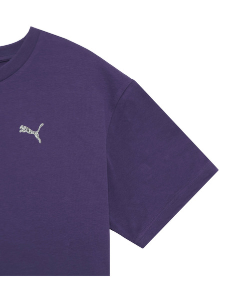 PUMA（プーマ）の「PUMA プーマ メンズ ESS エレベーテッド MX スケートボード 半袖 Tシャツ（Tシャツ/カットソー・メンズ・ホワイト/プラム/ブラック・LARGE/MEDIUM/XX-LARGE/SMALL/X-LARGE）」の9枚目の写真