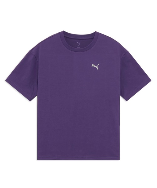 PUMA（プーマ）の「PUMA プーマ メンズ ESS エレベーテッド MX スケートボード 半袖 Tシャツ（Tシャツ/カットソー・メンズ・ホワイト/プラム/ブラック・LARGE/MEDIUM/XX-LARGE/SMALL/X-LARGE）」の3枚目の写真