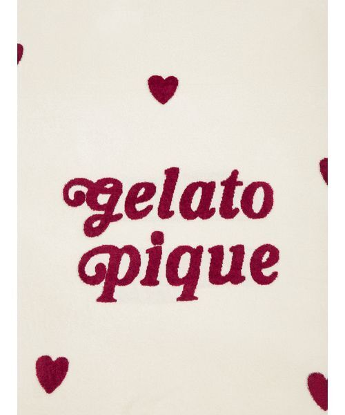 Sleep】ハートロゴジャガード マルチカバー（寝具）｜gelato pique