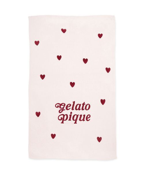 Sleep】ハートロゴジャガード マルチカバー（寝具）｜gelato pique