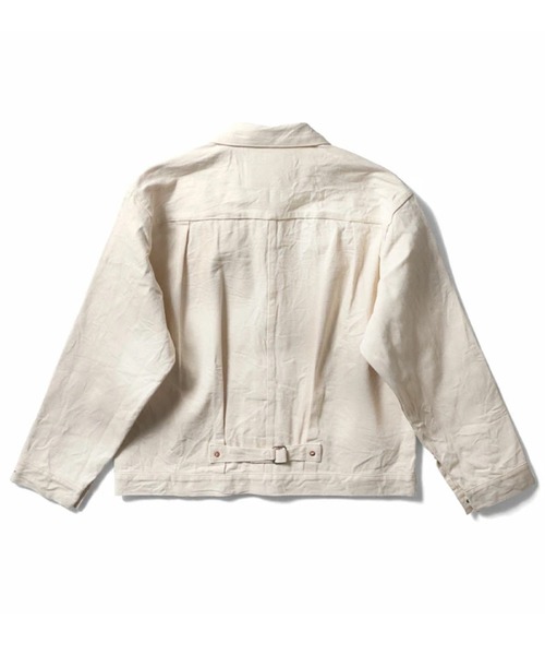 HOUSTON(ヒューストン)の「HOUSTON ヒューストン TYPE-1 DENIM JACKET T-BACK 日本製 タイプ1 デニムジャケット Tバック トラッカージャケット(デニムジャケット・メンズ・ブラック/ワンウォッシュ/ナチュラル・42/40/38)」の8枚目の写真