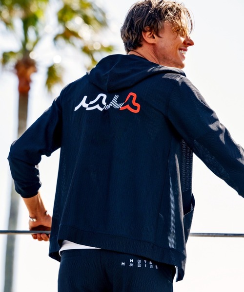 muta marine（ムータ・マリン）の「muta MARINE/ムータ マリン/別注メッシュフーディ（パーカー・メンズ・ブラック・7/5/8/6）」の3枚目の写真