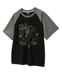 ボントゥラン レグラン グラフィック 半袖Tシャツ ブラック