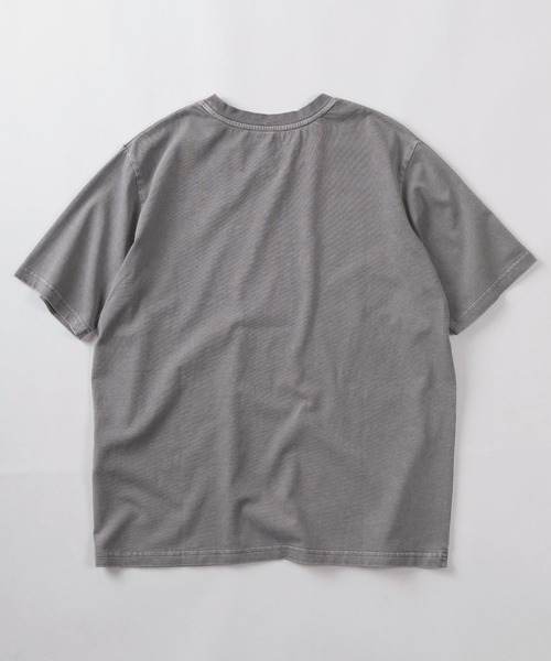 SlashDate（スラッシュデイト）の「【82】ピグメント加工 エクストラタッチ 無地 クルーネックTシャツ/ユニセックス/レディース/メンズ（Tシャツ/カットソー・メンズ・チャコールグレー/グレー・L/M/S）」の3枚目の写真