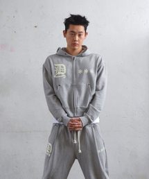 D-Star Hoodie Zip Up GRAY