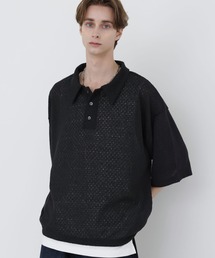 SOCCE（ソーシー）の「カットシアーハーフスリーブポロシャツ（ポロシャツ）」