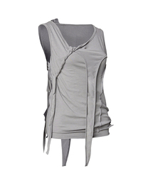 3-Layered Braided Sleeveless (FL-128_Gray)
