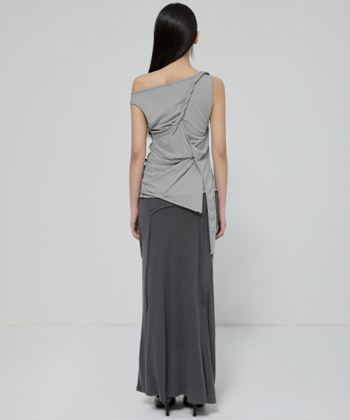 FLAREUP（フレアアップ）の「3-Layered Braided Sleeveless (FL-128_Gray)（Tシャツ/カットソー・レディース・ライトグレー・OS）」の7枚目の写真