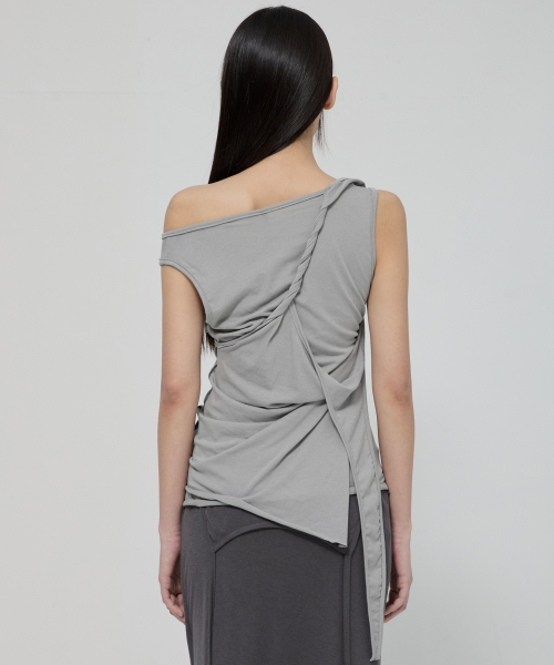 FLAREUP（フレアアップ）の「3-Layered Braided Sleeveless (FL-128_Gray)（Tシャツ/カットソー・レディース・ライトグレー・OS）」の11枚目の写真