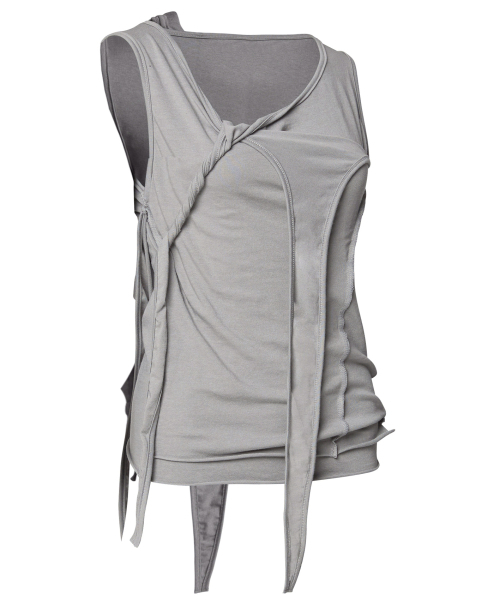 FLAREUP（フレアアップ）の「3-Layered Braided Sleeveless (FL-128_Gray)（Tシャツ/カットソー・レディース・ライトグレー・OS）」の12枚目の写真