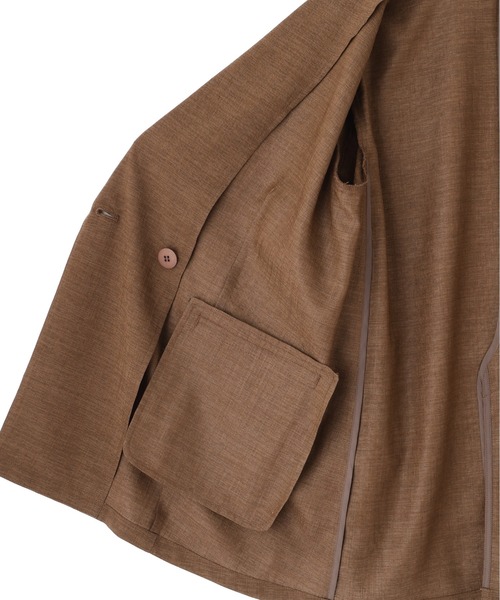NATURAL BEAUTY BASIC(ナチュラルビューティーベーシック)の「【ちょうど、いい服】迷った朝のエブリデイジャケット(テーラードジャケット・レディース・ブラウン/ナチュラル/ネイビー/ベージュ・SMALL/MEDIUM)」の8枚目の写真