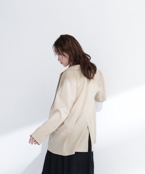 NATURAL BEAUTY BASIC(ナチュラルビューティーベーシック)の「【ちょうど、いい服】迷った朝のエブリデイジャケット(テーラードジャケット・レディース・ブラウン/ナチュラル/ネイビー/ベージュ・SMALL/MEDIUM)」の15枚目の写真