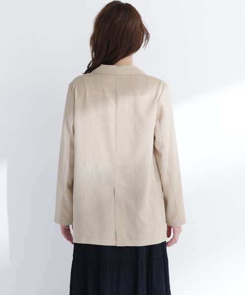NATURAL BEAUTY BASIC(ナチュラルビューティーベーシック)の「【ちょうど、いい服】迷った朝のエブリデイジャケット(テーラードジャケット・レディース・ブラウン/ナチュラル/ネイビー/ベージュ・SMALL/MEDIUM)」の18枚目の写真