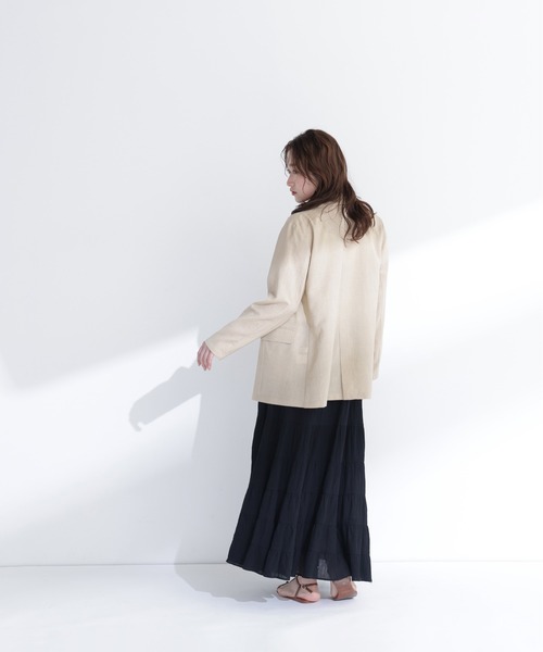 NATURAL BEAUTY BASIC(ナチュラルビューティーベーシック)の「【ちょうど、いい服】迷った朝のエブリデイジャケット(テーラードジャケット・レディース・ブラウン/ナチュラル/ネイビー/ベージュ・SMALL/MEDIUM)」の13枚目の写真