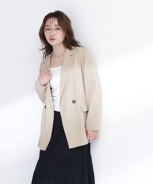 NATURAL BEAUTY BASIC(ナチュラルビューティーベーシック)の「【ちょうど、いい服】迷った朝のエブリデイジャケット(テーラードジャケット・レディース・ブラウン/ナチュラル/ネイビー/ベージュ・SMALL/MEDIUM)」の11枚目の写真