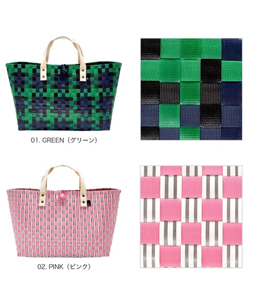 ROOTOTE(ルートート)の「ルートート / EU.ミディアム.チョー-A(かごバッグ・レディース・グリーン/ピンク/サックスブルー/ゴールド・FREE)」の10枚目の写真