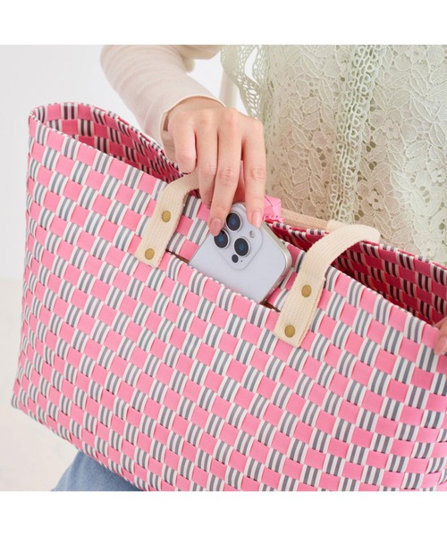 ROOTOTE(ルートート)の「ルートート / EU.ミディアム.チョー-A(かごバッグ・レディース・グリーン/ピンク/サックスブルー/ゴールド・FREE)」の18枚目の写真