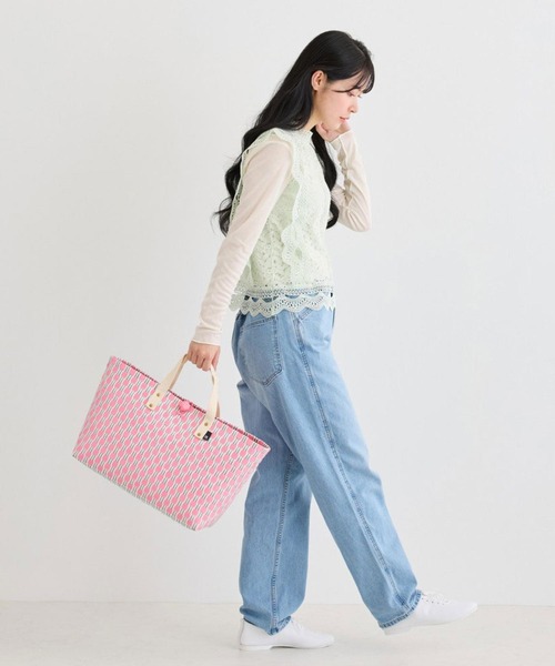 ROOTOTE(ルートート)の「ルートート / EU.ミディアム.チョー-A(かごバッグ・レディース・グリーン/ピンク/サックスブルー/ゴールド・FREE)」の21枚目の写真