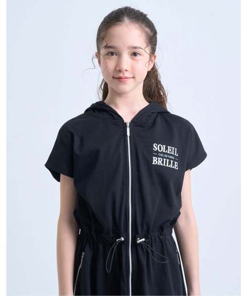 pom ponette junior(ポンポネットジュニア)の「【130cmあり】ジップパーカワンピース(ワンピース・キッズ・ホワイト系その他/ブラック・130cm/S:140cm/L:160cm/M:150cm/LL(165cm))」の18枚目の写真