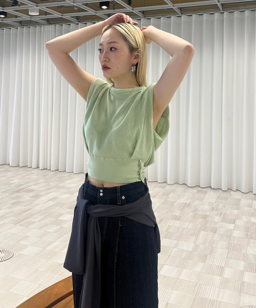 Ameri（アメリ）の「MARSHMALLOW NECK KNIT TOP（ニット/セーター